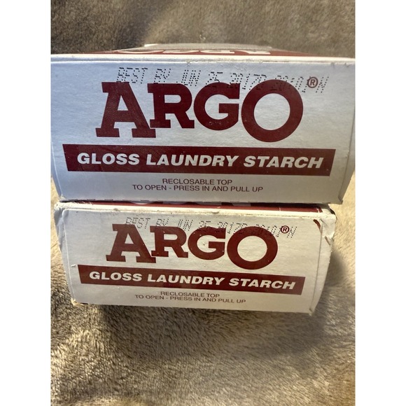 (2) ARGO Gloss Laundry Starch Crisp Finish ~Sealed Discontinued~16oz *READ* - Picture 4 of 5